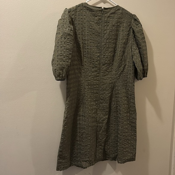& Other Stories Green Puff Sleeve Sheath Dress - size 10 - NWT - Picture 6 of 6